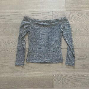 Shimmering Off-Shoulder Top